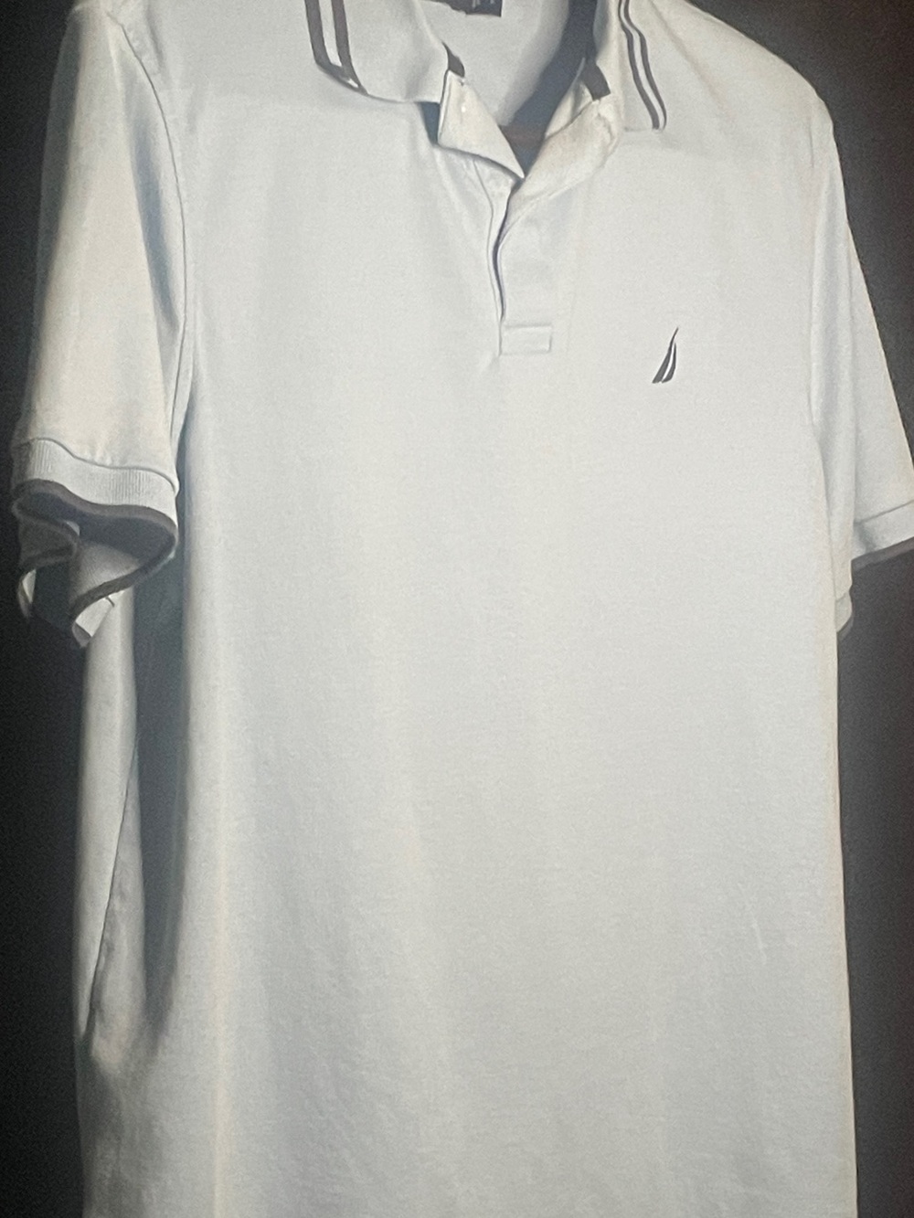 Nautica Light Blue/Navy Trim Size-Large